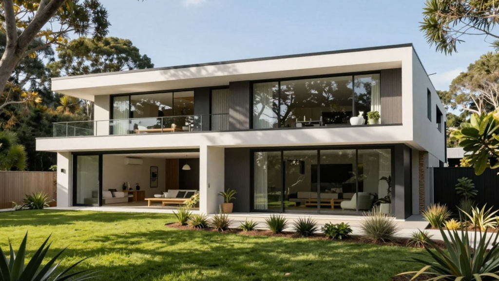 Unique boutique home with modern architecture in Australia.